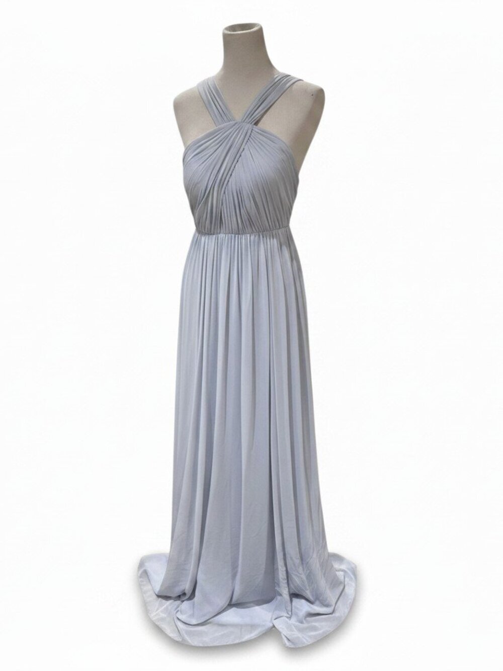 Jenny Yoo Collection Ice Blue Chiffon Bridesmaid Formal Gown Size 4